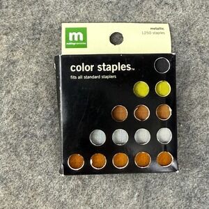 Making Memories METALLIC COLOR STAPLES Standard 1250 pcs‎ Scrapbook Papercraft